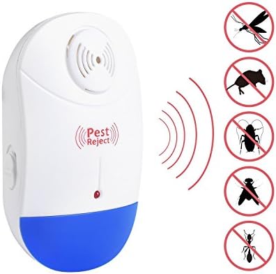 Pest Repeller Ultrasonic - Electronic Plug in Pest Control Indoor - Rodents &amp; Insects Repellent - Repels Bug, Cockroach, Mosquito, Ant, Spider, Mouse, Rat Environment-friendly (single pack)