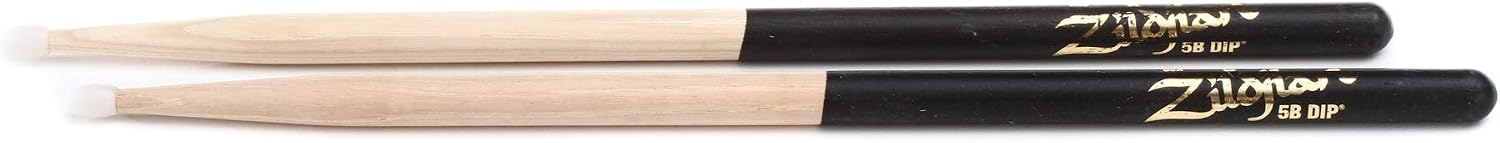 Zildjian 5B Nylon Black Dip Drumsticks Z5BND, black / black - Image 3