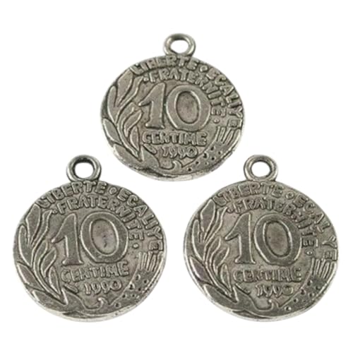 New 2026 10 Pieces of 22X19Mm Cent Coin for DIY Jewelry Findings Accessories H3633 Fashion Creative Gift