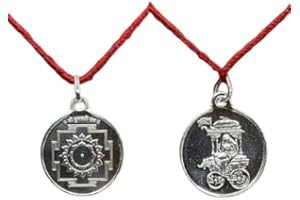 Ganesha Arts Dhumavati Yantra Pendant In Pure Silver 999 Blessed And Energized Locket
