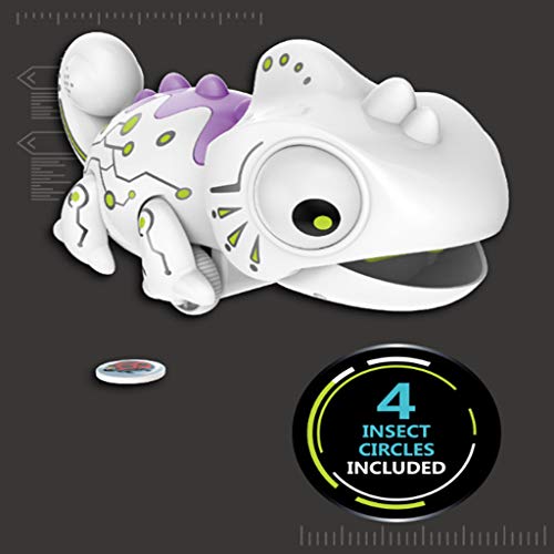 Highpot LED Color Changing RC Robotic Chameleon Toy with Bug Catching Action, Remote Control & Extendable Tongue with Animated Eyes and Tail - Thumbnail 2