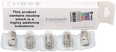 Joyetech Cubis Series Atomiser Replacement BF SS316 Coils Head 0.5 ohm Pack of 5-No Tobacco, Nicotine-Free