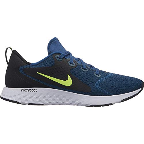 Men's Legend React Running Shoes, Blue Force/Volt/Black/White (US 12)