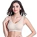 Vermilion Bird Women's 3 Pack Seamless Comfortable Sports Bra with Removable Pads XXL/Shirt Size 16,18 Black &White &Nude