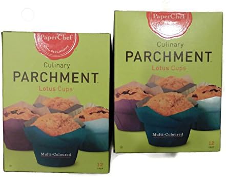 (2 Pack) Standard Lotus Baking Cups (multicolored), 24 Pieces (12-ct/Box)