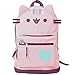 Pusheen The Cat Backpack Standard Size Backpack for Girls Everyday Use- Pink