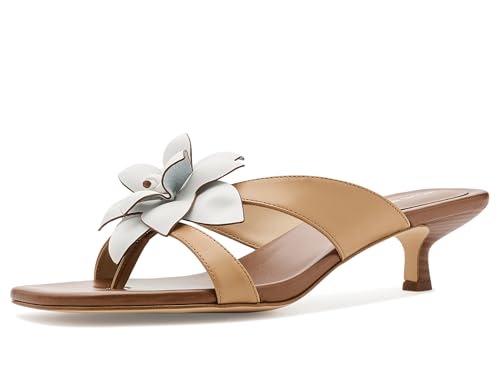 Michael Kors, Womens, Jacie Kitten Sandals, Peanut, 7.5, Medium