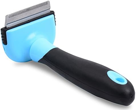 Dog And Cat Deshedding Tool - By Tails Pet Supply Reduces Shedding up to 90% - Veterinarian and Groomer Recommended - Can Be Used for All Short Hair, Medium Hair, and Long Hair