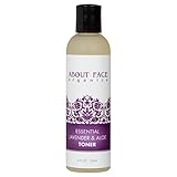 Aloe Toner with MSM, DMAE and Lavender for Sensitive Skin by About Face Organics | Paraben & Cruelty Free | 4 Ounces