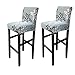 Deisy Dee Stretch Slipcovers Chair Cover for Counter Height Side Chairs Covers Stretch Protectors Pack of 2 C172 (JJ)