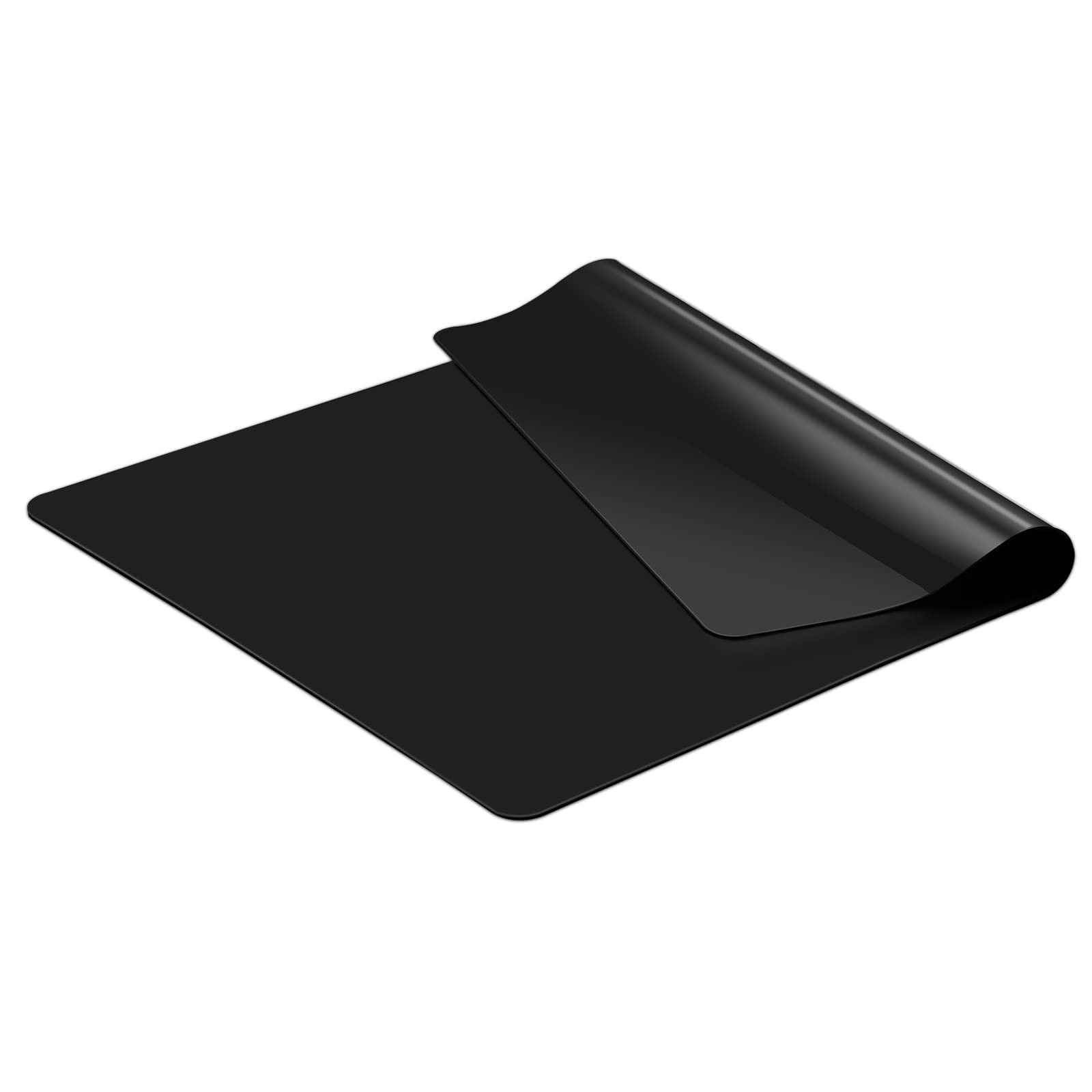 KitchenRaku Extra Large Silicone Mat for Kitchen Worktop Protector, Nonstick Heat Resistant Countertop Mat, Nonskid Placemat, Craft Mat, Table Mat (Light Black, 70x50cm)