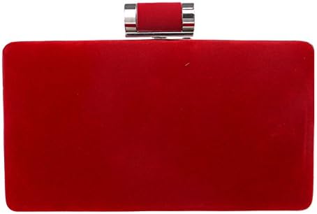 Lngciu Suede Evening Bag Telephone Wallet Purse Womens Clutch(Red)