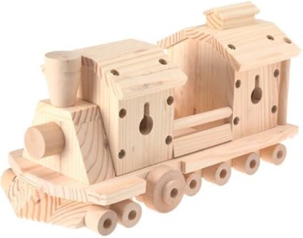 Amazon Com Home Depot Deluxe Wooden Birdhouse Train Toys Games