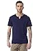 Alternative Men's Heathered Moroccan Henley T-Shirt, Navy, M