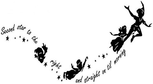 Amazon Co Jp Wall Sticker Peter Pan Decal Wall Decal For Nursery Room For Parallel Import Goods Home Kitchen