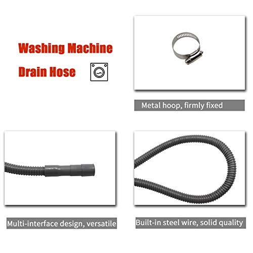 (15 FT) Washing Machine Drain Hose Universal 1" to 11/4" and 11/8