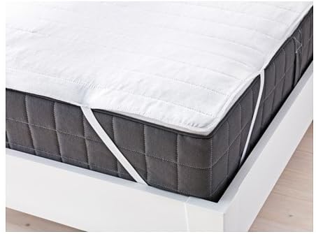 IKEA ANGSVIDE Mattress Protector, Superking, White (180x200) cm, White
