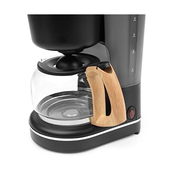 PROGRESS EK3757PBLK Scandi Filterkaffeemaschine mit Holz, filterkaffeemaschinen Automatische Abschaltung bei Warmhalten… – Bild 7