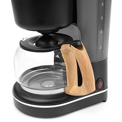 PROGRESS EK3757PBLK Scandi Filterkaffeemaschine mit Holz, filterkaffeemaschinen Automatische Abschaltung bei Warmhalten… – Bild 7