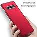 Samsung Galaxy S10 Plus Case, Almiao [Ultra-Thin] Minimalist Slim Protective Phone Case Back Cover for Samsung Galaxy S10 Plus (Smooth Red)