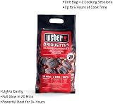 Weber Briquettes 4 kg Black Natural Wood Fuel Ready to Grill 20 Min view 2