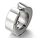 Pair of Huggie Hinged Hoop Earrings Non-piercing Clip on Earrings Unisex Men Women