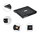 COO External CD Drive USB 3.0 Portable R/W Optical Drive High Speed Data Transfer Slim CD DVD Burner Recorder CD ROM for Laptop Notebook PC Support Windows/Vista/7/8.1/10, Mac OSX (Black)