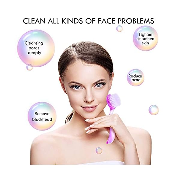 3-Pieces-Facial-Cleansing-Brush-Acrylic-Handle-Face-Scrubbers-Soft-Bristle-Exfoliator-Cleaner-Brush-Scrub-Exfoliating-Facial-Brush-for-Face-Care-Makeup-Skincare-Removal-Pink-Purple-Blue 3 Pieces Facial Cleansing Brush Acrylic Handle Face Scrubbers Soft Bristle Exfoliator Cleaner Brush Scrub Exfoliating…