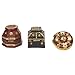 THREE KINGS GIFTS THE ORIGINAL GIFTS OF CHRISTMAS, Decorative Trunks, Intricate Chests with Lids, Real Authentic Gold Globe, Table Top, Nativity Scene Collection, Deluxe 3-Piece Set