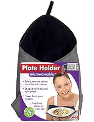 Hot Plate Holder -Plate Cozy for Hot Plates, Microwave Hot Plate Holder, Coozie for Hot or Cold Plates, Best for Kids, Microwave Safe Kitchen Accessory & Washable Koozie, Great Gift Idea