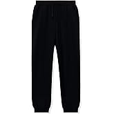 Kid Nation Kids Unisex Soft Brushed Fleece Casual Pull On Jogger Sweatpants with Pockets for Boys or Girls