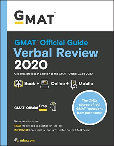 GMAT Official Guide 2020: Book + Online Question Bank: GMAC