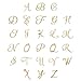 Lillian Vernon Script Personalized Monogram Guest Towels - 5 Foil Initial Color Options, Linen Feel Disposable Set for Bathroom, Wedding, & Party - Pack of 100, 13