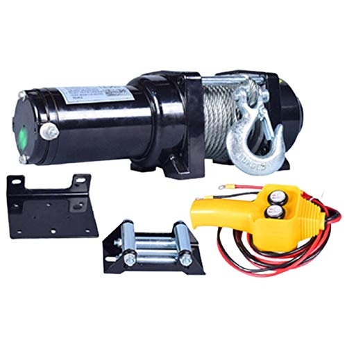 XZZ 12V / 24V DC Elektrische Seilwinde Winde, 6000LBS Pulling, 20M Stahldrahtseil, Mit Fernbedienung, Für ATV UTV, LKWs…