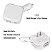 2-in-1 Compact Dual USB Wall Charger and Car Charger 5V 2.1A Fast Charging AC DC Home /Travel Charger for iPhone 7 / 6s / 6 / Plus, iPad, Samsung Galaxy and More - White