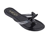 New Fashion Womens Slip On Sandals W/Bow 4 Colors