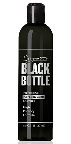 Black Bottle Mens Ketoconazole Shampoo - Anti Hair Loss Shampoo For Men -Promotes Hair Growth in Men - DHT Blocker Saw Palmetto Hair Loss Help - (Caffeine & Biotin + Essential Oils ) - 8.5oz