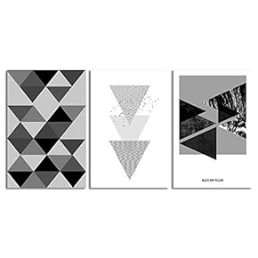signwin-3 Piece Canvas Wall Art-Abstract Geometric-Canvas Prints Home...