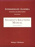 Intermediate Algebra Concepts and Applications, Bittinger, Marvin L., 020130502X