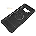 PEYOU Galaxy S8 Plus Case, Protective Case with Shock-Absorption Drop-Protection Hard PC Shell & Soft Silicone Inner & 360 Rotating Ring Grip Holder Kickstand for Samsung Galaxy S8 Plus - Black