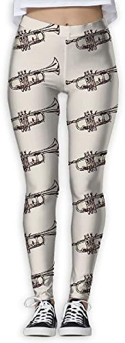 Seamless Trumpet Womens Casual Yoga Leggings Patterned Workout Leggings Jogger Pants For Gym Home Outdoor Size Medium!