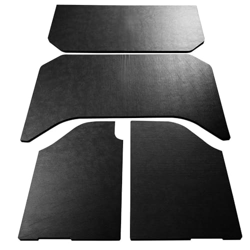 Design Engineering 050155 Boom Mat Leather Look Black Sound Deadening Headliner Compatible with 4-Door Jeep Wrangler (2007-2010)