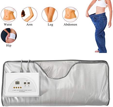MZBZYU Steaming Blanket, Digital Far-Infrared (FIR) Heat Sauna Blanket,Professional Detox Therapy Beauty Machine for Full Body Slim, Weight Loss