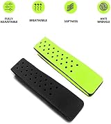 lehua 2Pcs Replacement Armband Soft Strap for Heart Rate Monitor Black Green view 4
