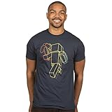 JINX Minecraft Men's Duality Premium Cotton/Poly T-Shirt