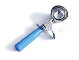 New Star Foodservice 34820 Squeeze Ice Cream Scoop, Stainless Steel, 2.75-Oz, Size 16, Blue