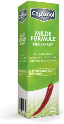 Capsinol Mild Formula 100% Natural Nasal Spray with Capsicum Pepper