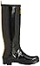 Joules Women's Field Welly Gloss Rain Boot, Black, 7 M US