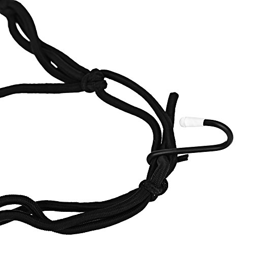 30x30 Motorcycle Luggage Helmet Cargo Bungee Net - BLACK