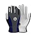 Vgo Glove Goatskin Leather Waterproof Winter Work Gloves(2-Pairs)